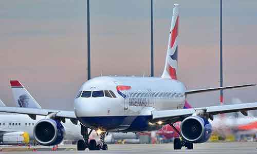 Air freight being loaded at an international airport